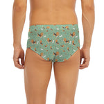 Cute Beagle Puppy Pattern Print Men's Briefs