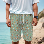 Cute Beagle Puppy Pattern Print Men's Cargo Shorts