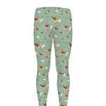 Cute Beagle Puppy Pattern Print Men's leggings