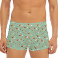 Cute Beagle Puppy Pattern Print Men's Short Boxer Briefs