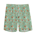 Cute Beagle Puppy Pattern Print Men's Athletic Shorts