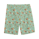 Cute Beagle Puppy Pattern Print Men's Sports Shorts