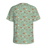 Cute Beagle Puppy Pattern Print Men's Sports T-Shirt