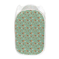 Cute Beagle Puppy Pattern Print Mesh Laundry Hamper