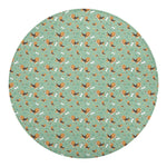Cute Beagle Puppy Pattern Print Round Blanket