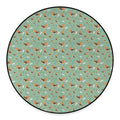 Cute Beagle Puppy Pattern Print Round Floor Mat