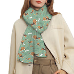 Cute Beagle Puppy Pattern Print Scarf