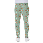 Cute Beagle Puppy Pattern Print Scuba Joggers