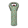 Cute Beagle Puppy Pattern Print Single Neoprene Wine Tote
