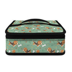 Cute Beagle Puppy Pattern Print Small Lunch Bag