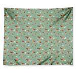 Cute Beagle Puppy Pattern Print Tapestry