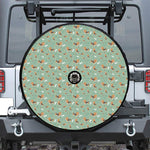 Cute Beagle Puppy Pattern Print Tire Cover With Camera Hole