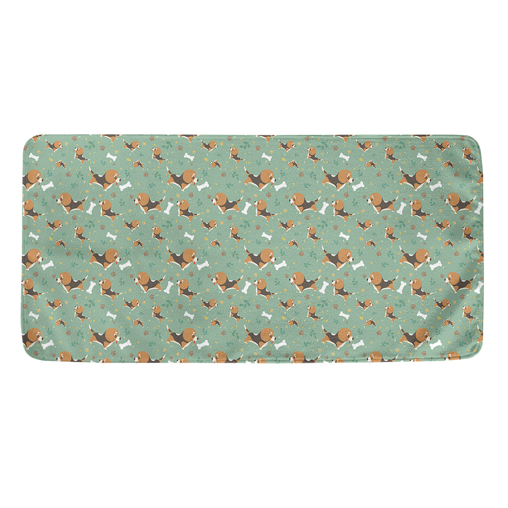 Cute Beagle Puppy Pattern Print Towel