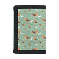 Cute Beagle Puppy Pattern Print Trifold Wallet