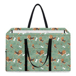 Cute Beagle Puppy Pattern Print Utility Tote Bag