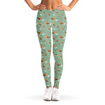 Cute Beagle Puppy Pattern Print Women's Leggings