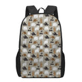 Cute Bear Pattern Print 17 Inch Backpack