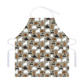 Cute Bear Pattern Print Adjustable Apron
