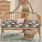 Cute Bear Pattern Print Baby Crib Sheet