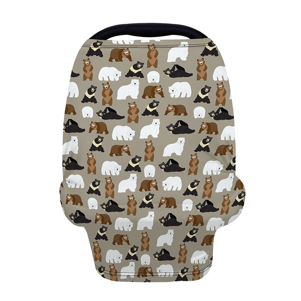 Cute Bear Pattern Print Baby Seat Cover