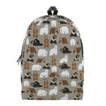 Cute Bear Pattern Print Backpack