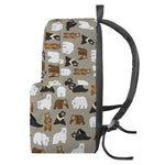Cute Bear Pattern Print Backpack