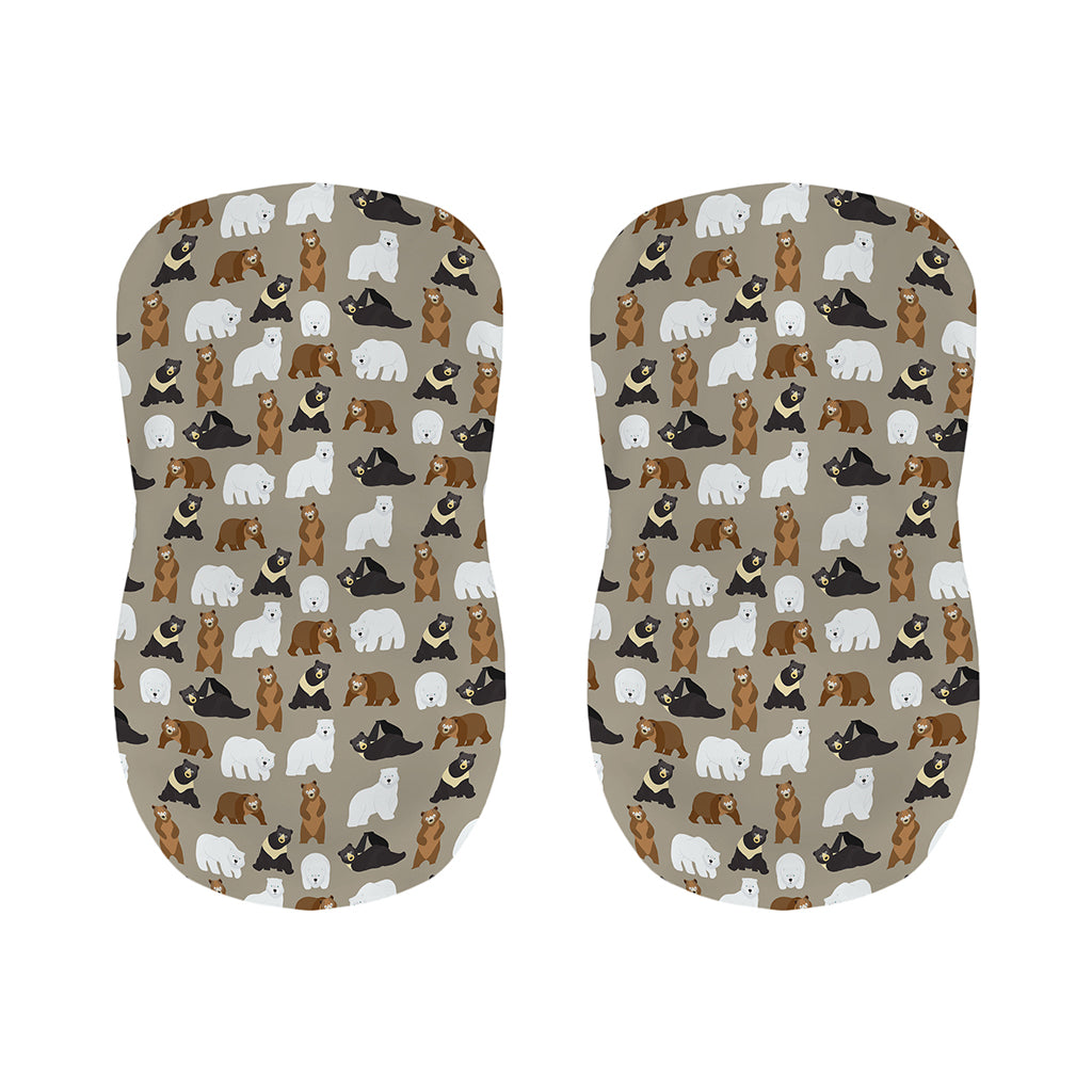 Cute Bear Pattern Print Bar Stool Covers