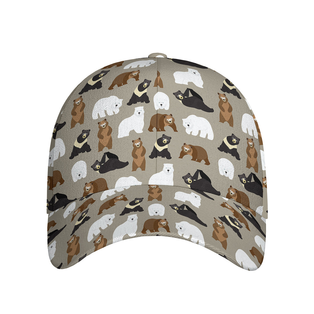 Cute Bear Pattern Print Baseball Cap