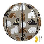 Cute Bear Pattern Print Basketball