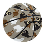 Cute Bear Pattern Print Basketball