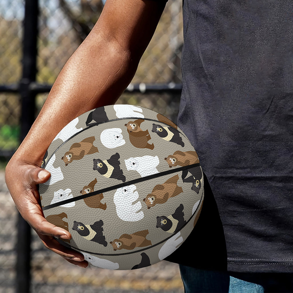 Cute Bear Pattern Print Basketball