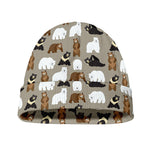 Cute Bear Pattern Print Beanie