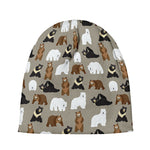 Cute Bear Pattern Print Beanie