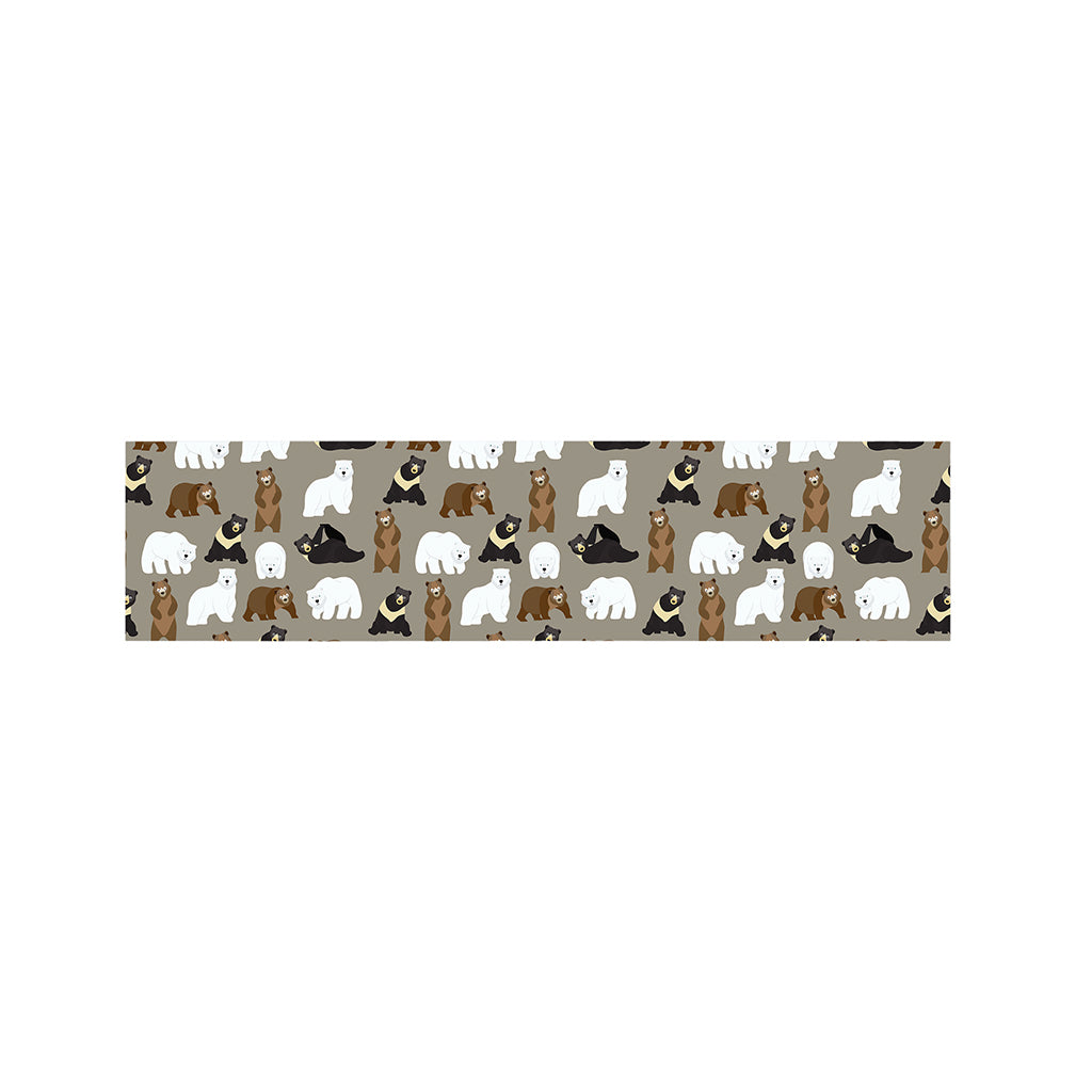 Cute Bear Pattern Print Bed Runner