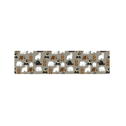 Cute Bear Pattern Print Bed Runner