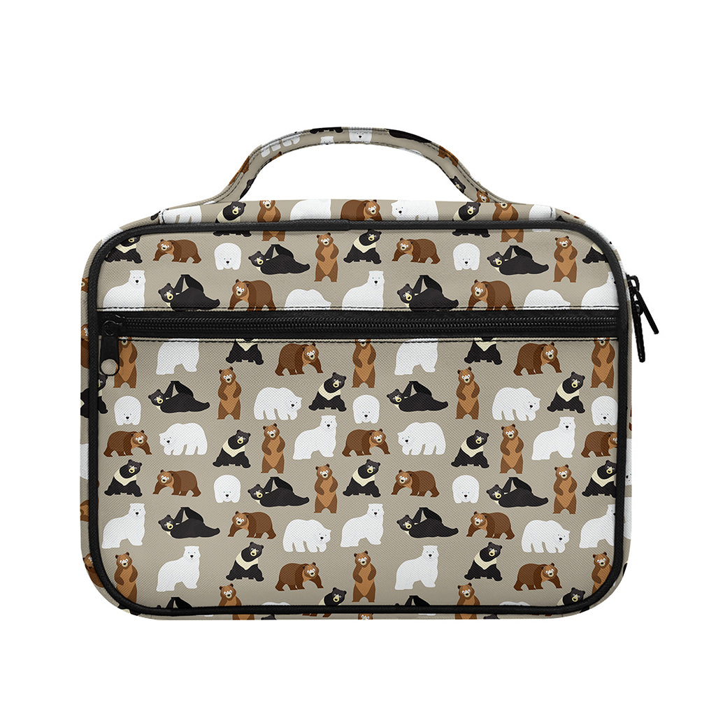 Cute Bear Pattern Print Briefcase Bible Bag