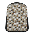 Cute Bear Pattern Print Casual Backpack