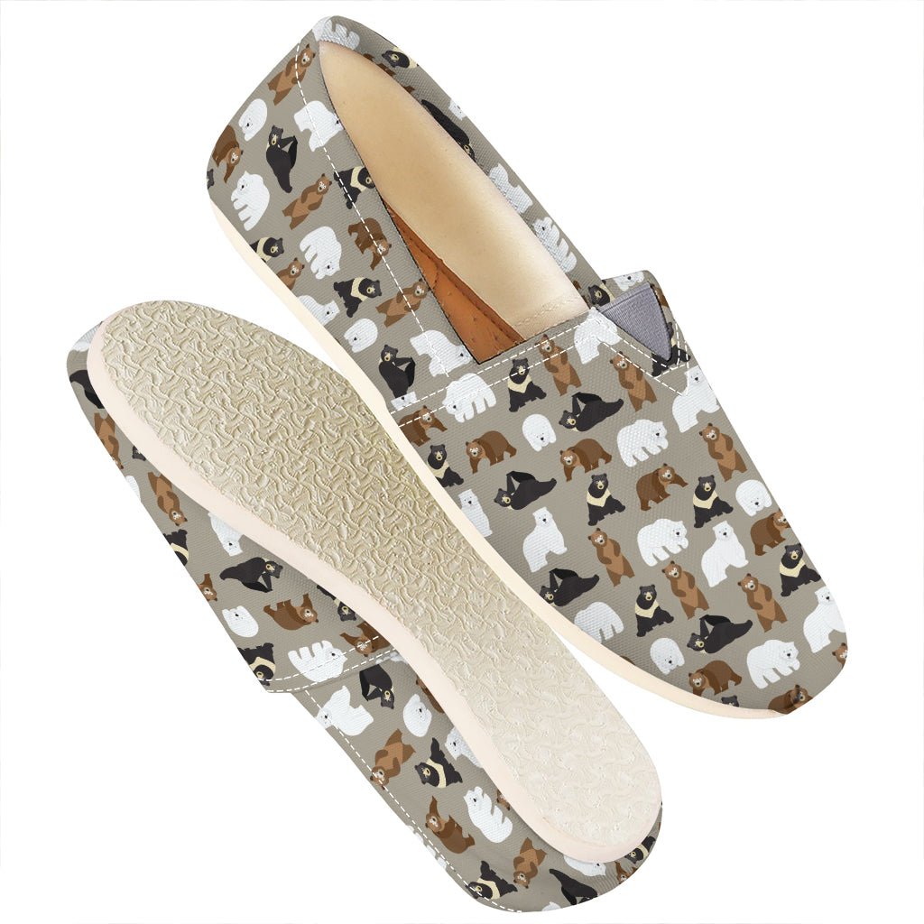 Cute Bear Pattern Print Casual Shoes