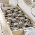 Cute Bear Pattern Print Changing Pad Cover