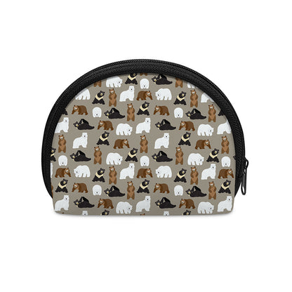Cute Bear Pattern Print Coin Purse