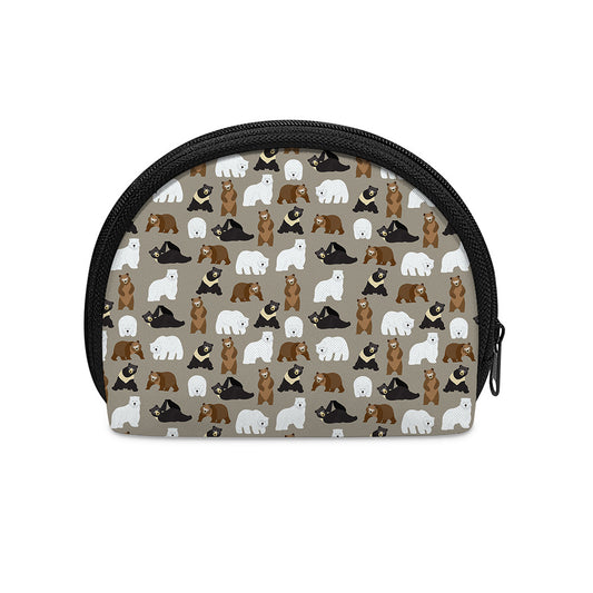 Cute Bear Pattern Print Coin Purse
