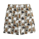 Cute Bear Pattern Print Cotton Shorts