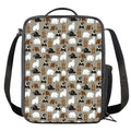 Cute Bear Pattern Print Crossbody Lunch Bag