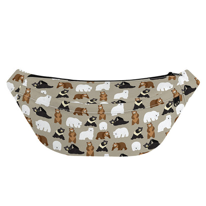 Cute Bear Pattern Print Fanny Pack