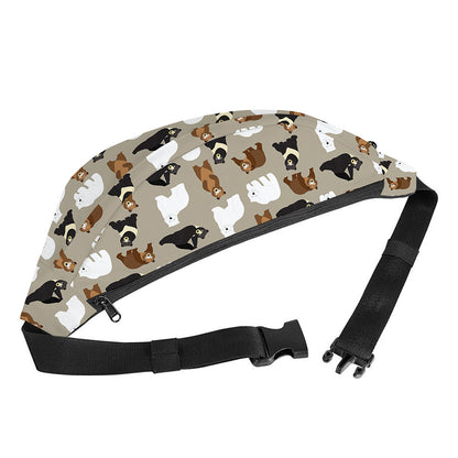 Cute Bear Pattern Print Fanny Pack