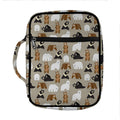 Cute Bear Pattern Print Front Pocket Bible Bag
