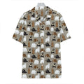 Cute Bear Pattern Print Hawaiian Shirt