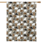 Cute Bear Pattern Print House Flag