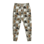 Cute Bear Pattern Print Jogger Pants