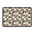 Cute Bear Pattern Print Kitchen Mat